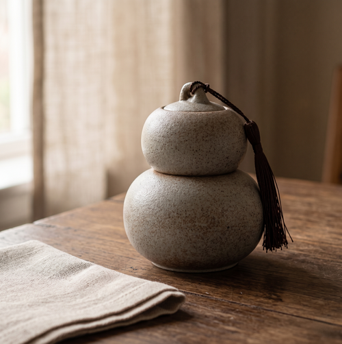 Boîte à thé traditionnelle en céramique