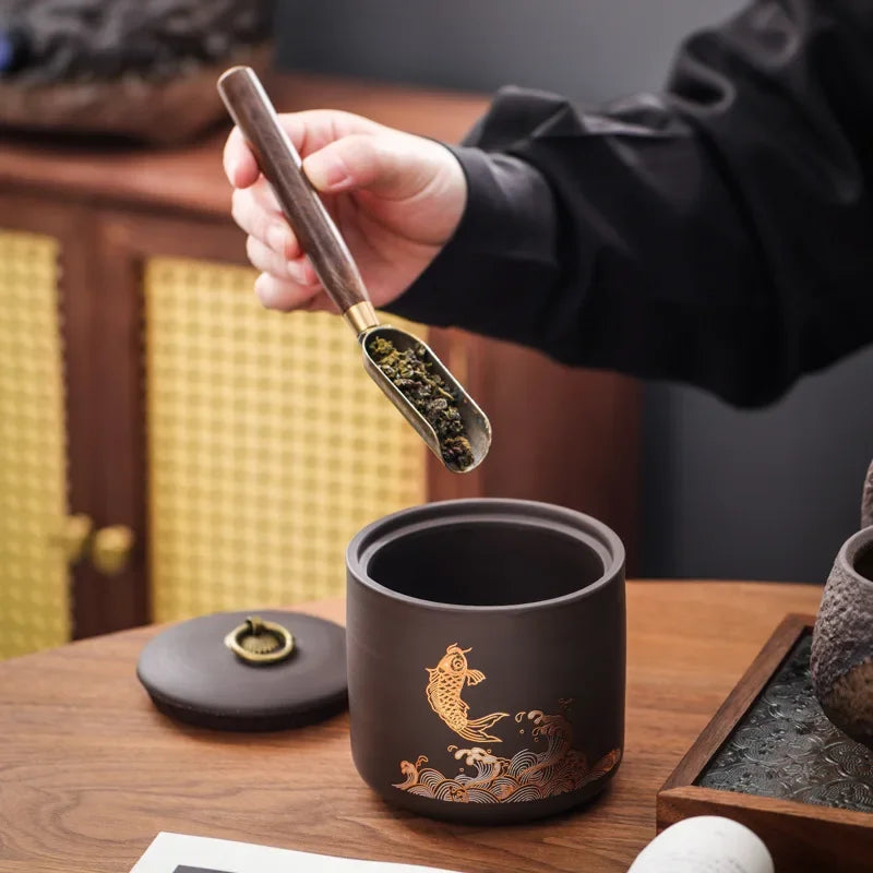 Pot à thé en porcelaine — Boîte hermétique décorative, 8 modèles