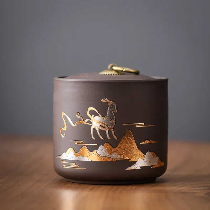 Pot à thé en porcelaine — Boîte hermétique décorative, 8 modèles