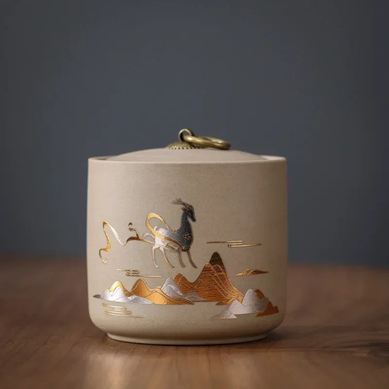 Pot à thé en porcelaine — Boîte hermétique décorative, 8 modèles