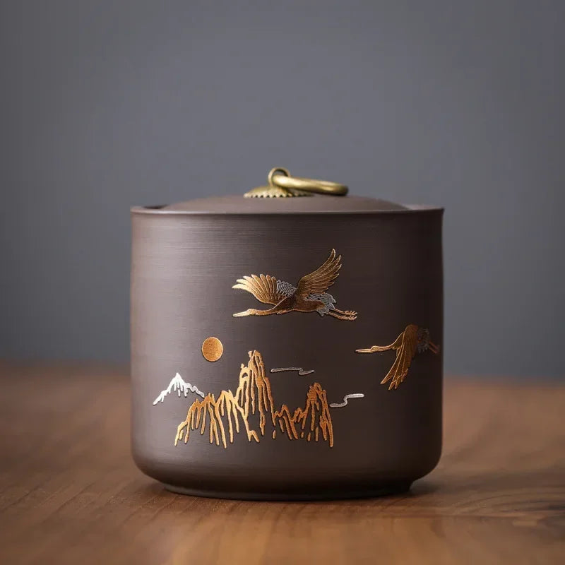 Pot à thé en porcelaine — Boîte hermétique décorative, 8 modèles