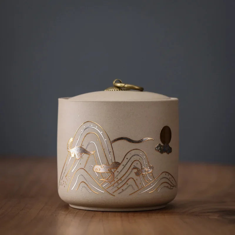 Pot à thé en porcelaine — Boîte hermétique décorative, 8 modèles