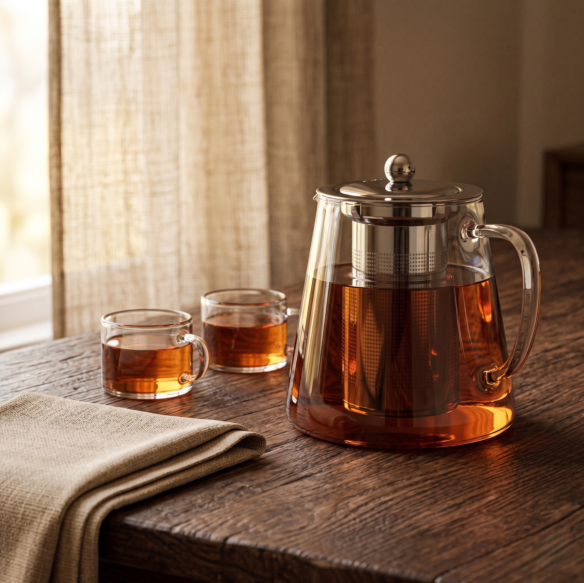 Theiere avec infuseur 2 tasses thé