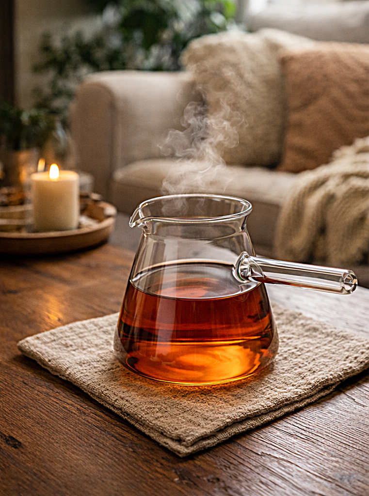 Cafetière turque en verre borosilicate — Ibrik 450ml résistant à la chaleur